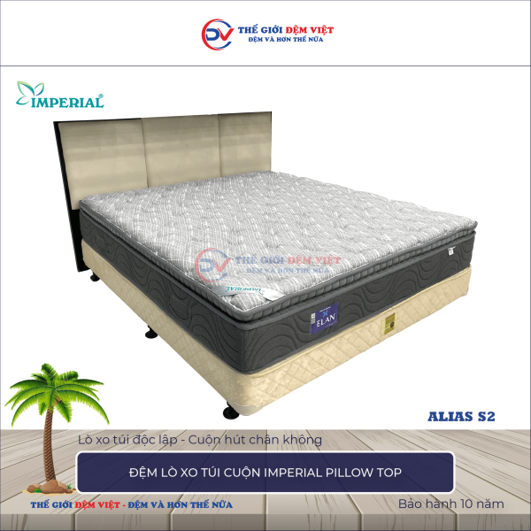 Đệm lò xo túi cuộn Elan IMPERIAL PILLOW TOP 5